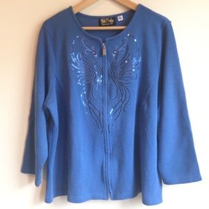 Bob Mackie wearable art jacket size 2X